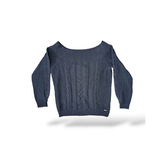 Abercrombie & Fitch Sweaters - Abercrombie & Fitch Cable Knit Boatneck Sweater XL
